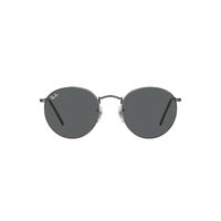 Ray-Ban RB3447 9229B1-53 Round Metal Gunmetal / Dark Grey Lenses