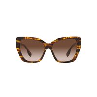 Burberry Tamsin BE4366 398113-55 Top Check w Striped Brown / Brown Gradient Lenses