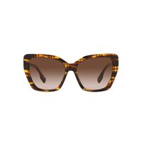 Burberry Tamsin BE4366 398113-55 Top Check w Striped Brown / Brown Gradient Lenses