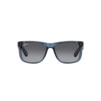 Ray-Ban RB4165 6596T3-55 Justin Transparent Blue / Grey Gradient Polarised Lenses