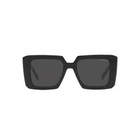 Prada PR23YS 1AB5S0-51 Black w Pink Temples / Dark Grey Lenses