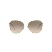 Prada PR57YS ZVN3D0-57 Gold / Light Brown Gradient Light Grey Lenses