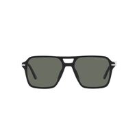 Prada PR20YS 1AB03R-55 Black / Green Polarised Lenses