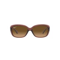 Ray-Ban RB4101 6593M2-58 Jackie Ohh Transparent Dark Brown / Brown Gradient Polarised Lenses