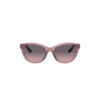 Emporio Armani Kids EK4003F 537646-48 Shiny Transparent Lilac / Pink Gradient Grey Lenses