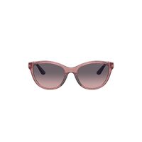 Emporio Armani Kids EK4003F 537646-48 Shiny Transparent Lilac / Pink Gradient Grey Lenses