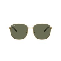 Ray-Ban RB3713D 001/9A-57 Gold / Dark Green Polarised Lenses