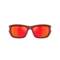 Ray-Ban RB4405M F6236Q-59 Scuderia Ferrari Collection Red On Black / Orange Mirror Lenses