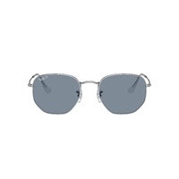 Ray-Ban RB3548N 003/02-54 Hexagonal Silver / Blue Polarised Lenses