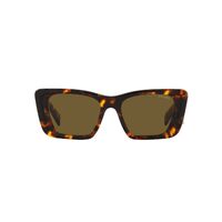 Prada PR08YS VAU01T-51 Honey Tortoise / Dark Brown Lenses