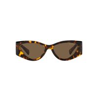 Miu Miu MU06YS VAU06B-54 Havana Honey / Dark Brown Lenses