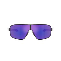 Prada Linea Rossa PS54YS 1BO05U-74 Black / Dark Blue Mirror Violet Lenses