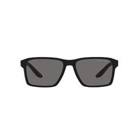 Prada Linea Rossa PS05YSF DG002G-58 Black Rubber / Dark Grey Polarised Lenses