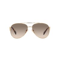 Prada PR73ZS ZVN3D0-61 Pale Gold / Light Brown Gradient Light Grey Lenses