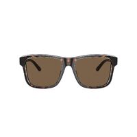 Emporio Armani EA4208 605273-56 Shiny Havana w Top Crystal / Dark Brown Lenses