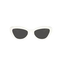 Prada PRA02SF 17K08Z-55 White / Dark Grey Lenses