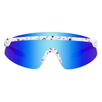 Pit Viper The Merika Skysurfer Red w White & Blue / Blue Mirror Polarised Lenses