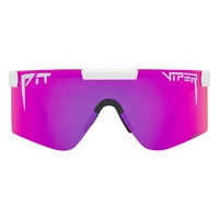 Pit Viper The Miami Nights Original Wide 2.0 White / Pink Mirror Polarised Lenses
