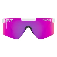 Pit Viper The Miami Nights Original Wide 2.0 White / Pink Mirror Polarised Lenses