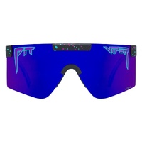 Pit Viper The Midnight Original Regular 2.0 Black w Blue Splatter / Purple Mirror Polarised Lenses