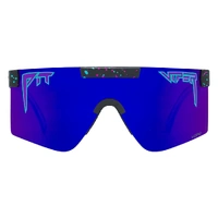 Pit Viper The Midnight Original Regular 2.0 Black w Blue Splatter / Purple Mirror Polarised Lenses