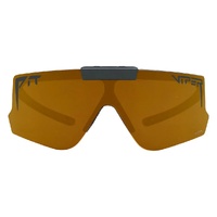 Pit Viper The Exec Flip-Offs Black / Gold Mirror Polarised Lenses
