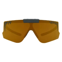 Pit Viper The Exec Flip-Offs Black / Gold Mirror Polarised Lenses