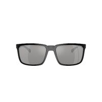 Arnette Stripe AN4251 2900Z3-58 Black Recycled / Grey Silver Mirror Polarise d Lenses