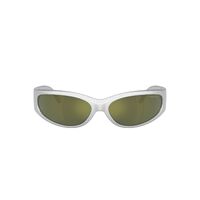 Arnette Catfish AN4302 28676R-65 Metallic Silver / Dark Green Petrol Mirror Lenses