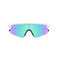 Oakley Sphaera Strike OO9531-0437 Matte White / Prizm Sapphire Lenses