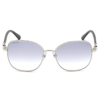 Swarovski SK0254 16C-58 Shiny Palladium / Smoke Mirror