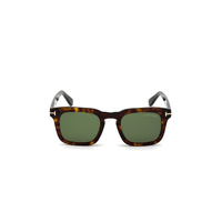 Tom Ford Dax FT0751 52N-50 Dark Havana / Green Lenses