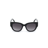 Guess GU7680 01B-50 Shiny Black w Texture / Smoke Gradient Lenses