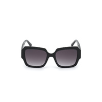 Guess GU7681 01B-54 Shiny Black w Texture / Smoke Gradient Lenses