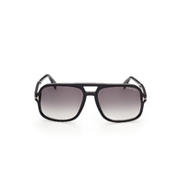 Tom Ford Falconer-02 FT0884 01B-60 Shiny Black / Smoke Gradient Lenses