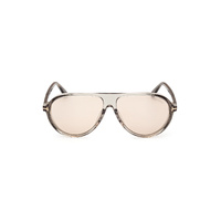 Tom Ford Marcus FT1023 93E-60 Shiny Transparent Light Green / Brown Photochromic Lenses