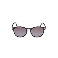 Tom Ford Lewis FT1097 01B-53 Shiny Black / Smoke Gradient Lenses