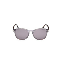Tom Ford Lewis FT1097 20C-53 Shiny Transparent Grey / Smoke Mirror Lenses