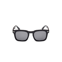 Tom Ford Dax FT0751 01D-50 Shiny Black / Smoke Polarised Lenses