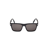 Tom Ford Calder FT1205 01A-55 Shiny Black / Smoke Lenses