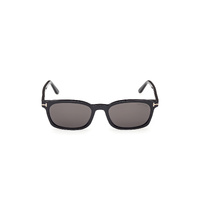 Tom Ford Miles-02 FT1300 01A-53 Shiny Black / Smoke Lenses