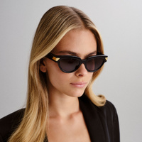 Bottega Veneta BV1035S 001 Black / Grey Lenses