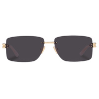 Bottega Veneta BV1126S 002 Gold / Grey Lenses