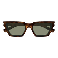 Saint Laurent SL633CALISTA 003 Havana / Green Lenses