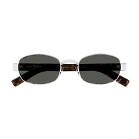 Saint Laurent SL706 002 Silver / Grey Lenses