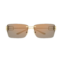 Balenciaga BB0485SA 002 Gold / Pink Lenses