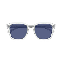 Saint Laurent SL457 010 Crystal / Blue Lenses