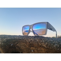 Mako Cruze 9617 M90 G1HR6 Matte Grey / Brown Blue Mirror Polarised Lenses