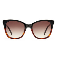 Oroton Louise ORO2556549 Black w Signature Tortoise / Warm Smoke Gradient Lenses