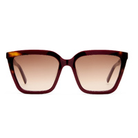 Oroton Olivine ORO2650836 Burgundy w Signature Tortoise / Warm Smoke Gradient Lenses